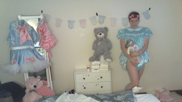 A sissy's photoshoot, sissybaby,sissy,nursery,dresses,dolls, Adult Babies,Diaper Lovers,Sissy Fashion,Feminization