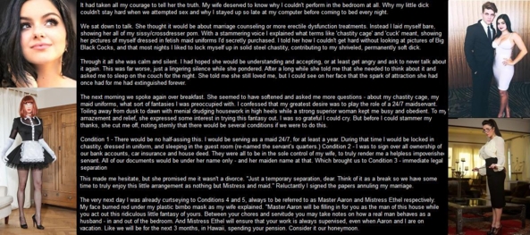 Sissy Maid Confesses to Wife - Some sissy humiliation maid service captions I made for fun. Hope you like them!, sissy,maid,cuck,humiliation,femdom, Feminization,Humiliation,Holiday,Dolled Up