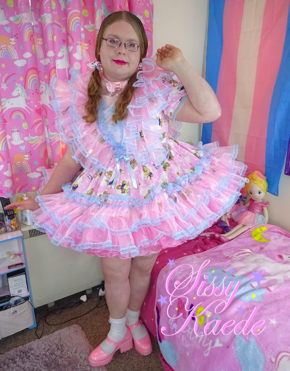 Ultra Frilly Sissy - Pink and frills, Is there such a thing as too much pink or fills for a sissy like me?, sissy,sissy dress,frilly,prissy,sissy girl, Dolled Up,Sissy Fashion