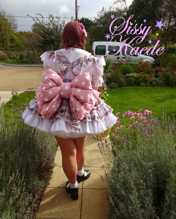 School girl dress-up - Big bow bag for a big sissy, sissy,school girl,bow,back pack,sissy dress,frilly,prissy, Sissy Fashion,Dolled Up