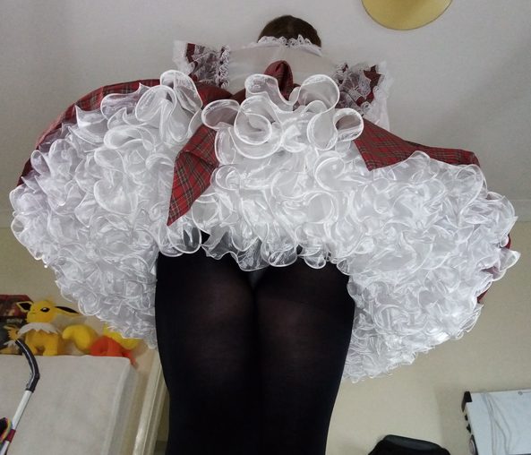 Red Sissy School Girl Dress - Ready to attend my sissy classes, sissy,sissy dress,sissy girl,prissy sissy,sissy school girl, Sissy Fashion,Dolled Up