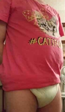 Me in my kitty cat night shirt, Diaper , Adult Babies,Diaper Lovers