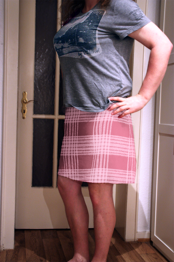 Me in skirt and shirt, skirt,shirt, Feminization