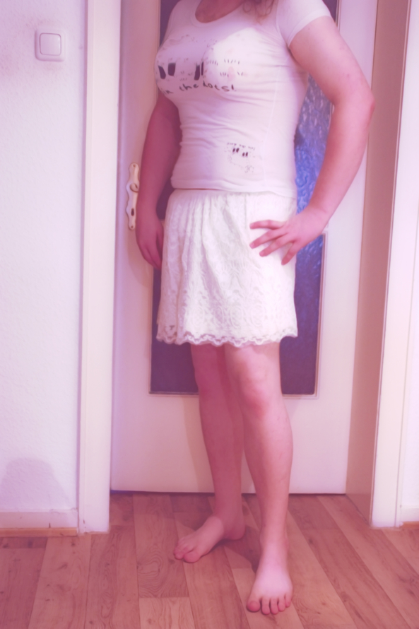 Looking cute :3, skirt,pink, Feminization
