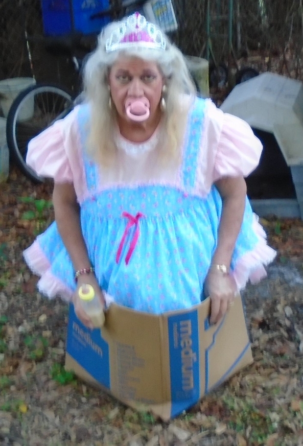 Little Girl pansy ~~  New Year and still a sissy  !! - pansy has some new pictures for all us sissies. The little girl plays with her stuffies on the floor, enjoys her bottle of formula, and outside is FORCED to sit in a cramped box until her diaper is sufficiently filled with wetty's and messy's, sissy,humiliation,permanent age regression,diapers,adult little girl, Adult Babies,Thumb Sucking,Diaper Lovers,Sissy Fashion