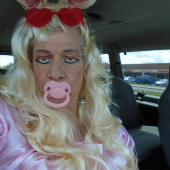 Just out running errands - sissy little girl pansy out running errands with Daddy/Master AL, the most humiliating part of the trip is when HE asked strangers to take pictures of me. One lady, actually recognized that i was a sissy little girl, and took pictures of her own, sissy,humiliation,permanent age regression,diapers,adult little girl, Adult Babies,Feminization,Diaper Lovers,Sissy Fashion