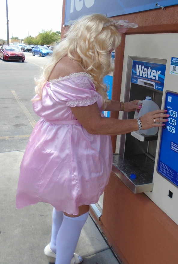 Just out running errands - sissy little girl pansy out running errands with Daddy/Master AL, the most humiliating part of the trip is when HE asked strangers to take pictures of me. One lady, actually recognized that i was a sissy little girl, and took pictures of her own, sissy,humiliation,permanent age regression,diapers,adult little girl, Adult Babies,Feminization,Diaper Lovers,Sissy Fashion