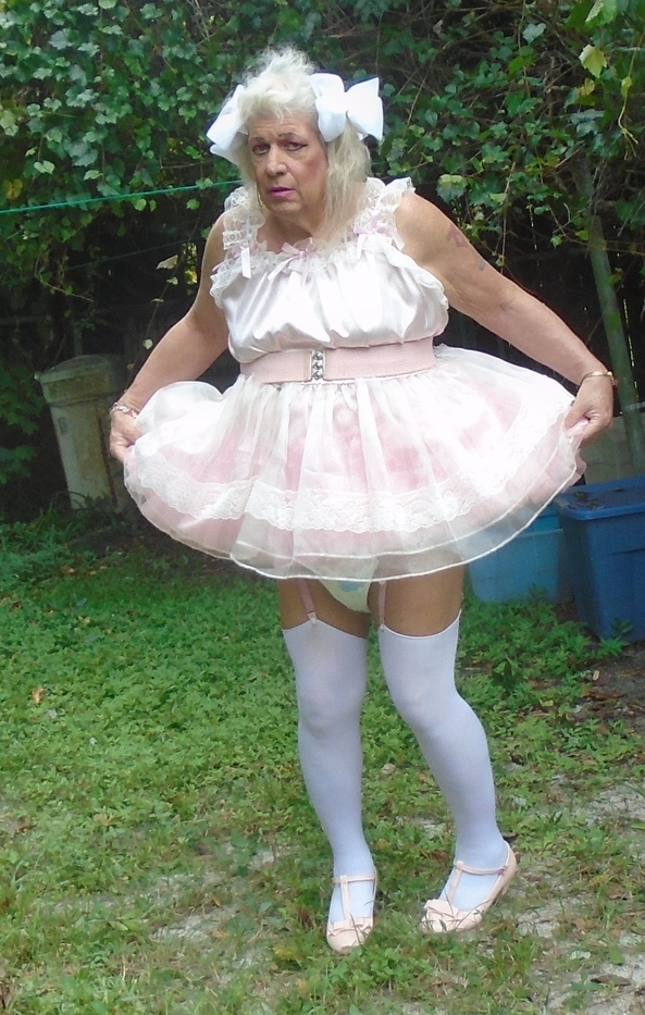 I Dislike having to dress like this - With Daddy/Master having Dementia, I have to do alot of running around, and I really can't wear my very sissy dresses, but even still,i looks very juvenile as this sissy has NO Clothing that even resembles an Adult person, sissy,humiliation,permanent age regression,diapers,adult little girl, Adult Babies,Feminization,Sissy Fashion,Diaper Lovers