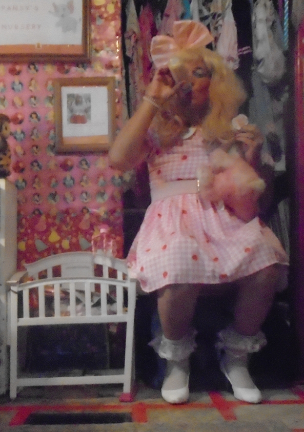 Could you stop being a sissy ?? - little girl pansy KNOWS that she could never stop being a sissy...pansy is So-So happy that she is premanently age regressed to living her live as a diaper wearing sissy. pansy has NO desire to be a growned-up girl ever again...She IS A SISSY !!, sissy,humiliation,permanent age regression,diapers,adult little girl, Adult Babies,Feminization,Sissy Fashion,Diaper Lovers