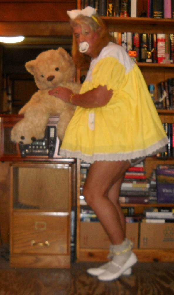 New Christmas Dress - sissy little girl pansy shows us 1 of 2 dresses she got for Christmas, the little girl also got a collection of Dr. Seuss books. pansy also made a video for sissy kiss members (but doesn't seem to upload(. you can watch the entire video on You Tube, sissy,humiliation,permanent age regression, Adult Babies,Diaper Lovers,Feminization