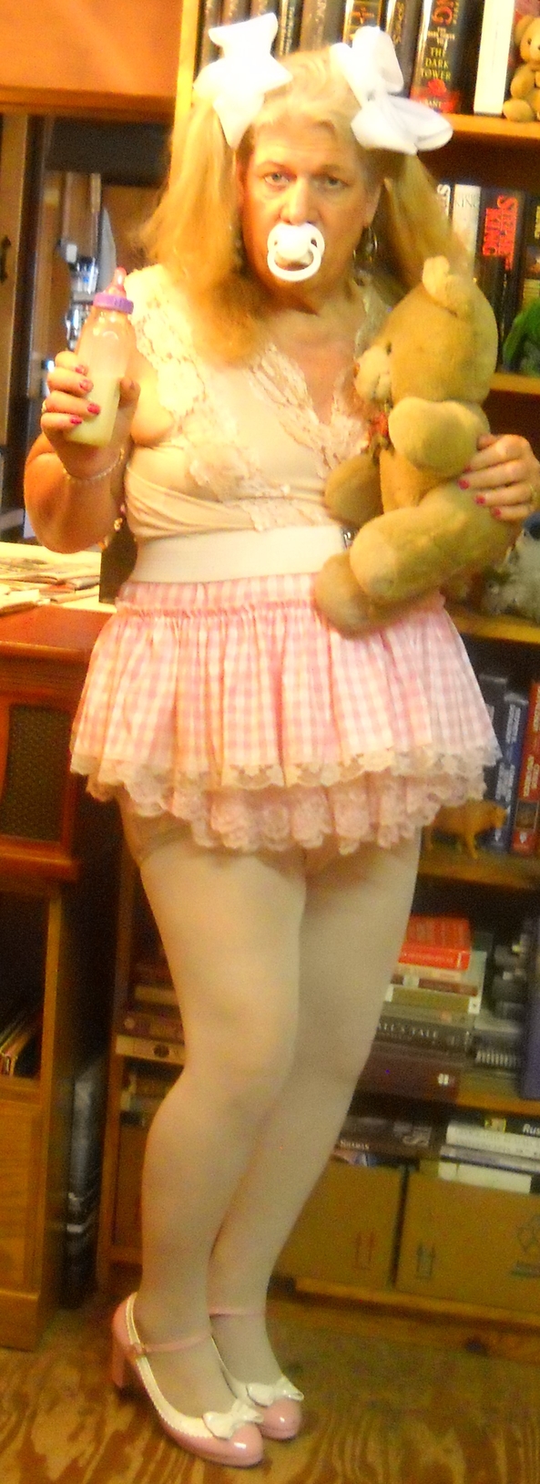 Happy to be back in her proper clothing - The 4 weeks that pansy had to dress as a , sissy,humiliation,permanent age regression,diapers,adult little girl, Adult Babies,Feminization