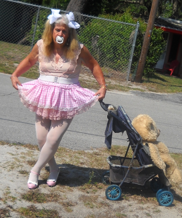 Happy to be back in her proper clothing - The 4 weeks that pansy had to dress as a , sissy,humiliation,permanent age regression,diapers,adult little girl, Adult Babies,Feminization