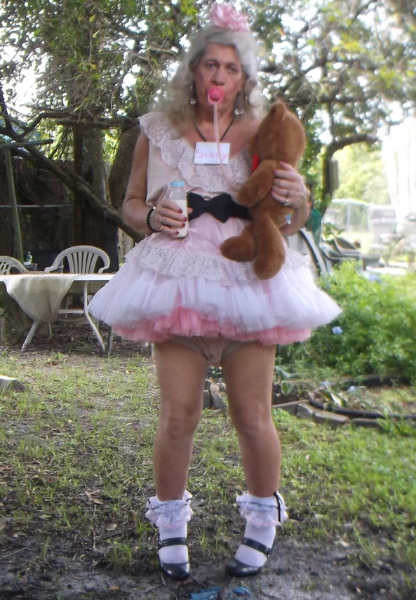 Sissy pansy, so happy to be a ....................... - fully regressed to, and living permanently as a Little Girl...So happy to be in diapers for the rest of its life and showing them off to Everyone on the Internet, and Sissy pansy is happy to have other sissy friends, here on 