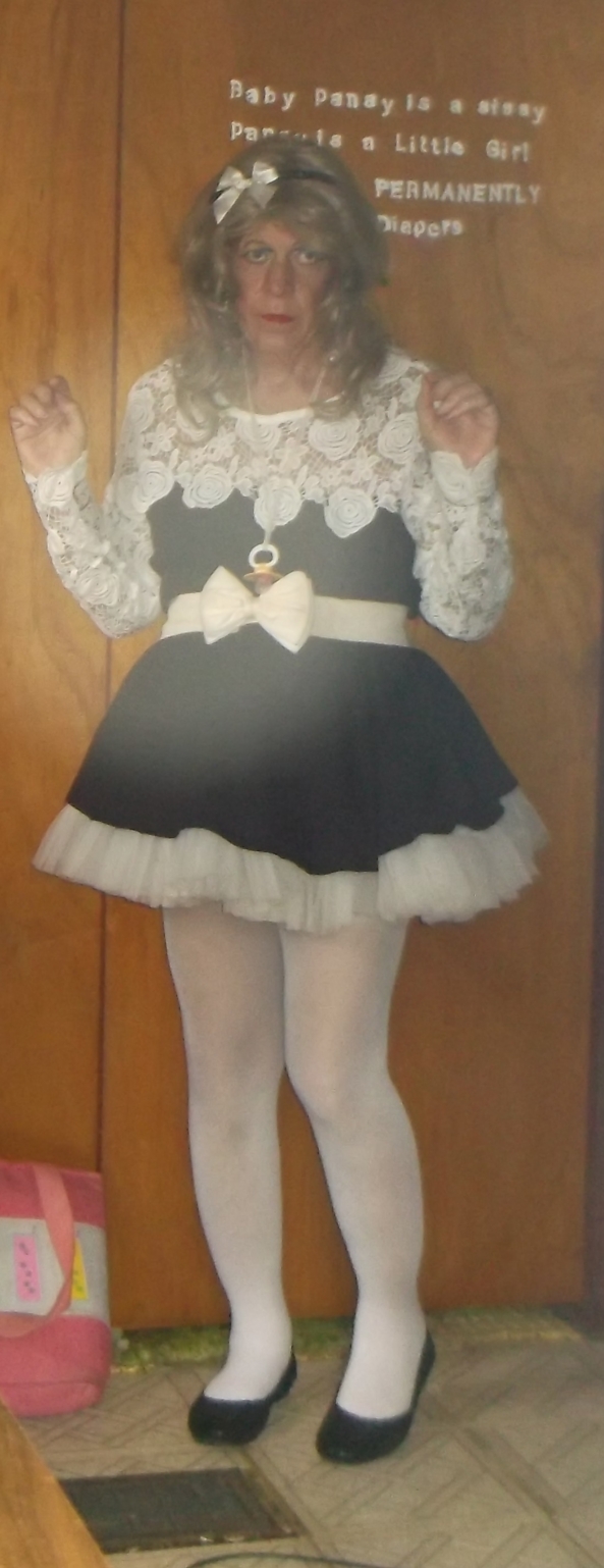 A new dress for sissy pansy - pansy knows she will never be confused with or thought of anything but a Little Girl ever again. sissy pansy is so happy living like a little girl. pans'y days of adulthood are over, she will be a child for the res of her life, sissy,humiiliation,diapers,adult baby, Adult Babies