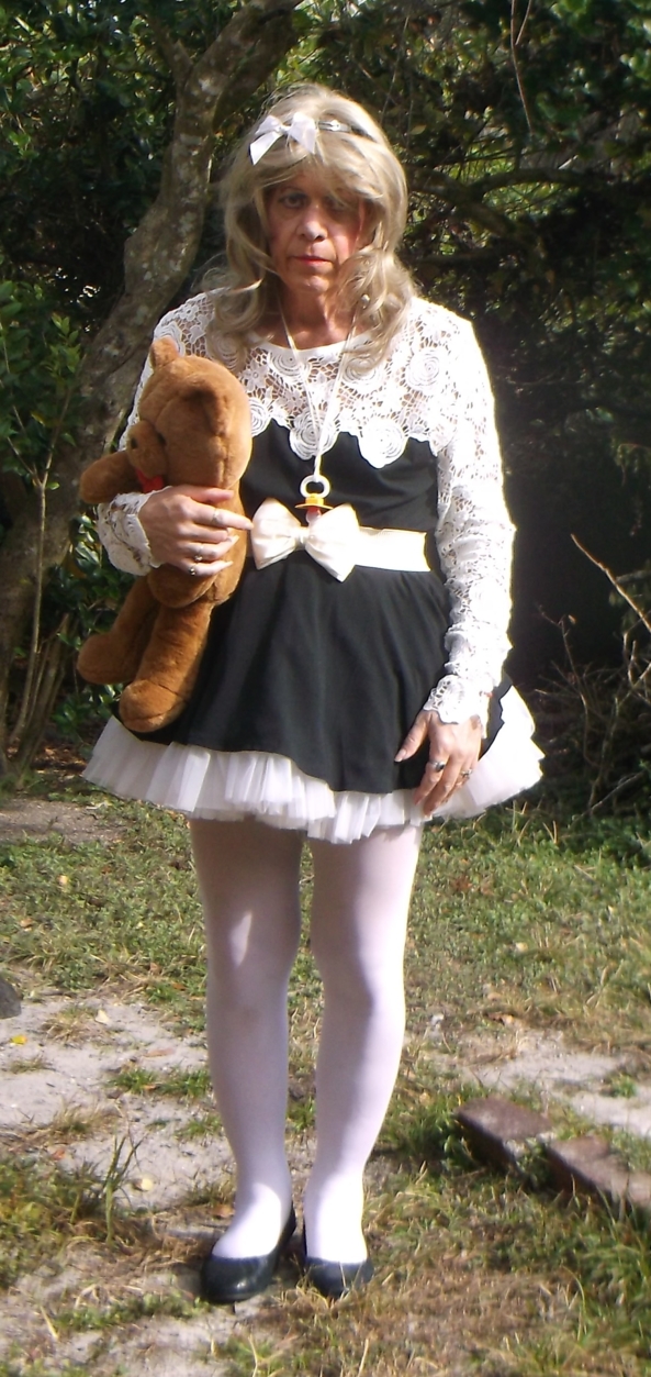 A new dress for sissy pansy - pansy knows she will never be confused with or thought of anything but a Little Girl ever again. sissy pansy is so happy living like a little girl. pans'y days of adulthood are over, she will be a child for the res of her life, sissy,humiiliation,diapers,adult baby, Adult Babies