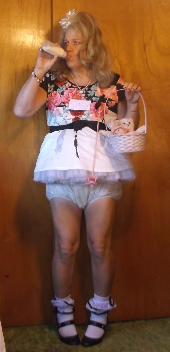pansy has a new dress and wants to show it to everyone - sissybaby pansy wants everyone to see his new dress, pansy wishes that other sissy's are lucky enough to wear littlegirl/babygirl clothes, and are lucky enough to be diapered 24/7, sissy,humiliation,diapers,little girl,baby girl, Adult Babies,Diaper Lovers,Sissy Fashion