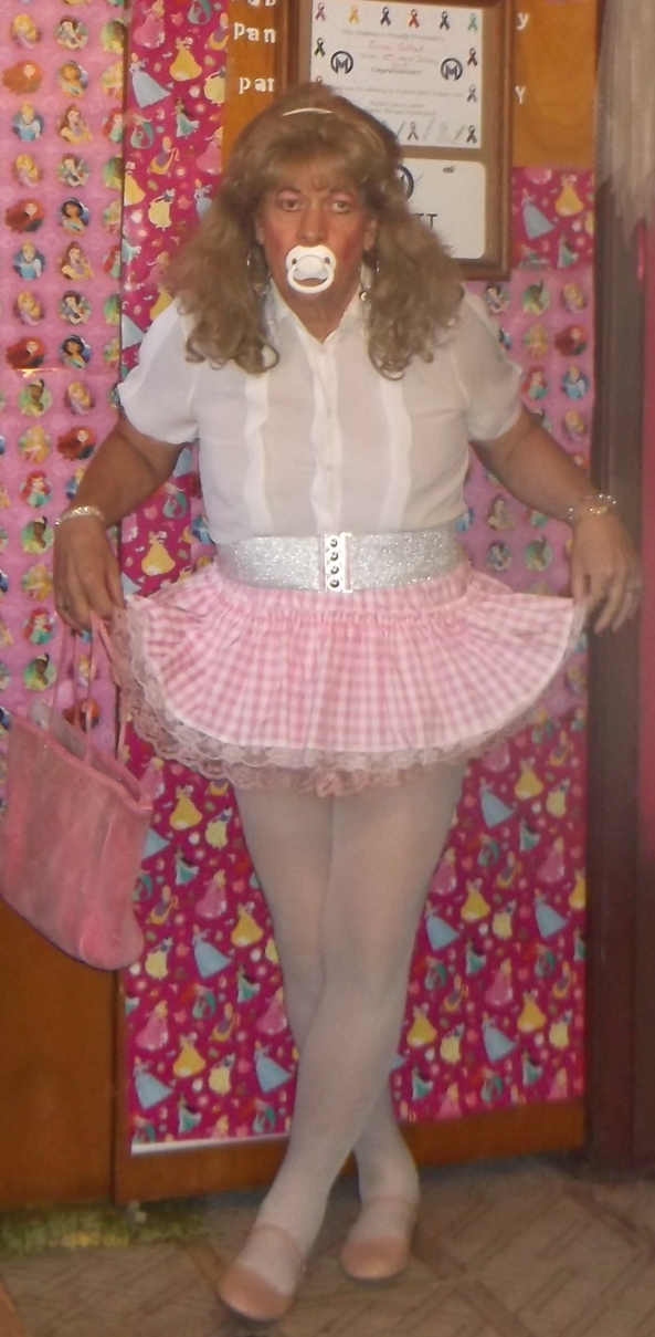 It's Wonderful being a sissy little girl - Even when pansy is not in one of her many little girl dresses, the sissy always looks extremely juvenile and like a little girl, the sissy is about to go out to walmart with its TV Mommy, as pansy needs some diapers, baby wipes, and some formula, sissy,hummiliation,permanent age regression, Adult Babies,Feminization