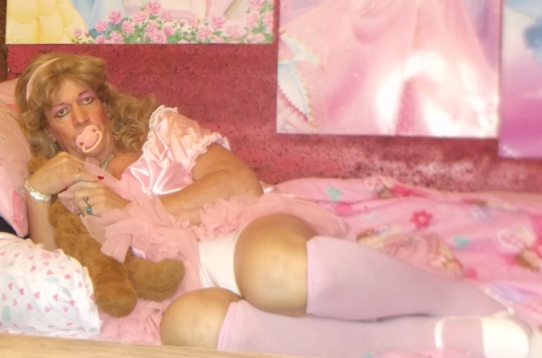 sissy little girl pansy shows us her new pink dress - sissy little girl pansy needs to walk everyday to build up her stamina since the cancer, what would you think if you saw her dressed like a little girl walking past your house? ... pansy hopes you would humiliate her and take pictures of her, sissy,humiliation,adult little girl, Adult Babies,Feminization,Diaper Lovers