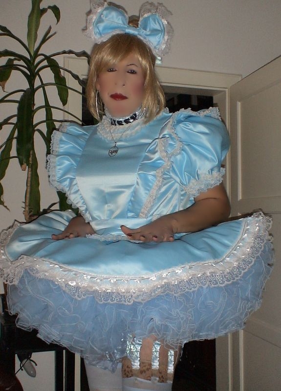 Sissy Pansy Katrin - Sissy Katrin wears one of her latest creations , sissy prissy pansy , Dolled Up