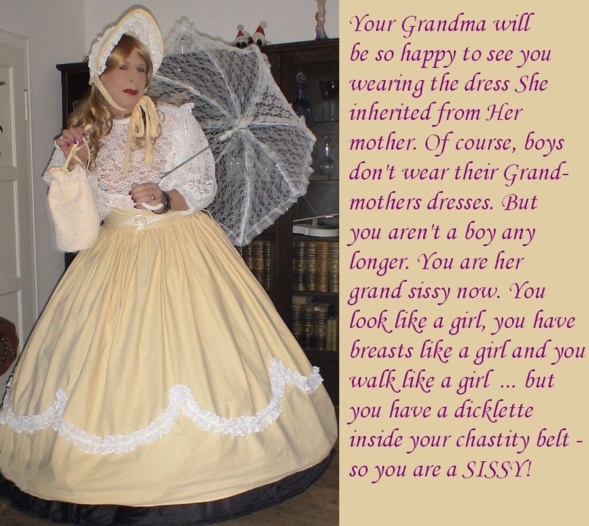 The Sissyfied Grandson, sissy,pansy,sissy dresses,dolled up, Feminization,Dolled Up