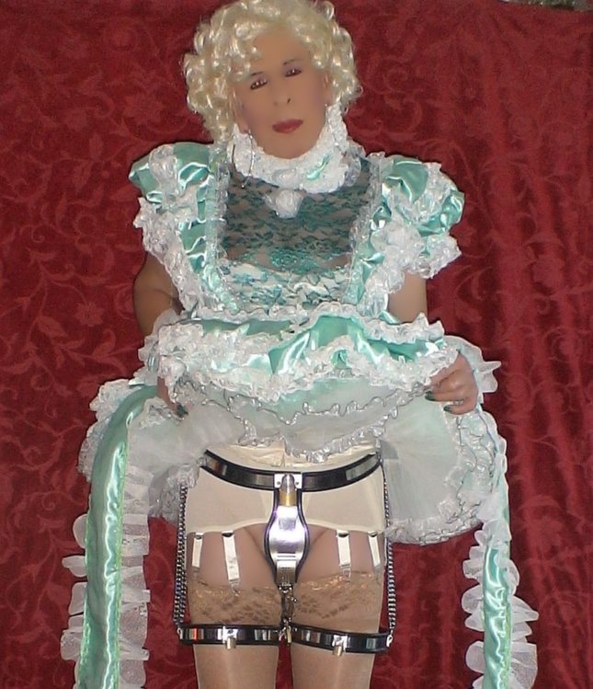 Sissy Pansy Katrin - this is how pansy sissies always need to be kept , sissy pansy faggot chastity, Bondage,Dolled Up,Sissy Fashion,Feminization