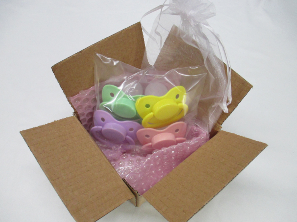 Our Pastel Coloured Paci's - Four pack with a saving!, Paci,Pacifier,AB/DL,CG/l, Adult Babies,Thumb Sucking,Feminization,Sex Toys,Sissy Fashion,Fairytale,Diaper Lovers