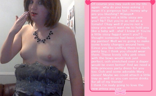 Caught out asking to nurse - I know you little sissies like cappies so I thought I'd give it a try ^^ <3, tits,panties,sniffing,femmedomme, Breast Feeding,Quick Change,Bad Boy To Good Girl,Adult Babies,Feminization