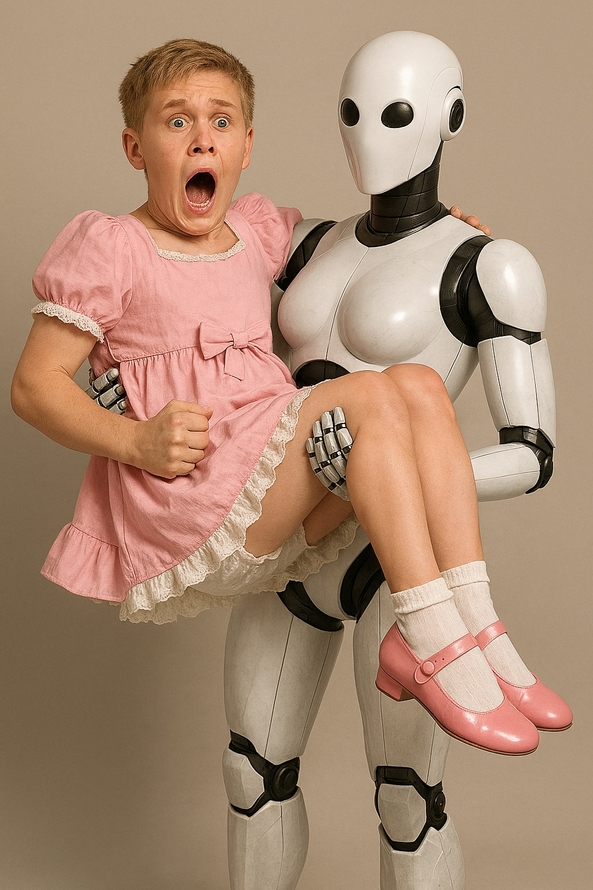 The Sissy Baby Doll - An 18 year old boy beraks into a factory that makes adult sized baby dolls, only to become one himself, sissy caption,sissification,babyfication,baby doll, Adult Babies,Feminization,Sissy Fashion,Sci-Fi,Dolled Up