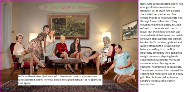 Macho man sissyfied - Bob is punished for his macho attitude., sissy baby femdom spanking, Feminization,Spankings,Dolled Up,Diaper Lovers,Dominating Mistress Or Master