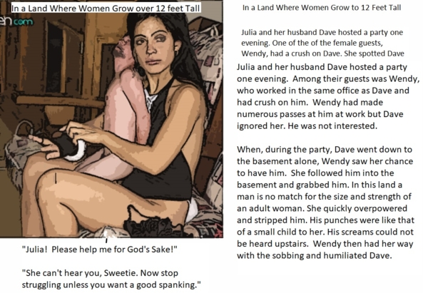 Helpless on Her Lap - Helpless to prevent her having her way with him., spanking femdom giantess, Dominating Mistress Or Master,Spankings