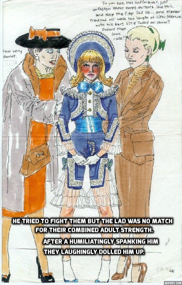 Humiliated Lad, femdom feminization spanking, Feminization,Dominating Mistress Or Master,Spankings