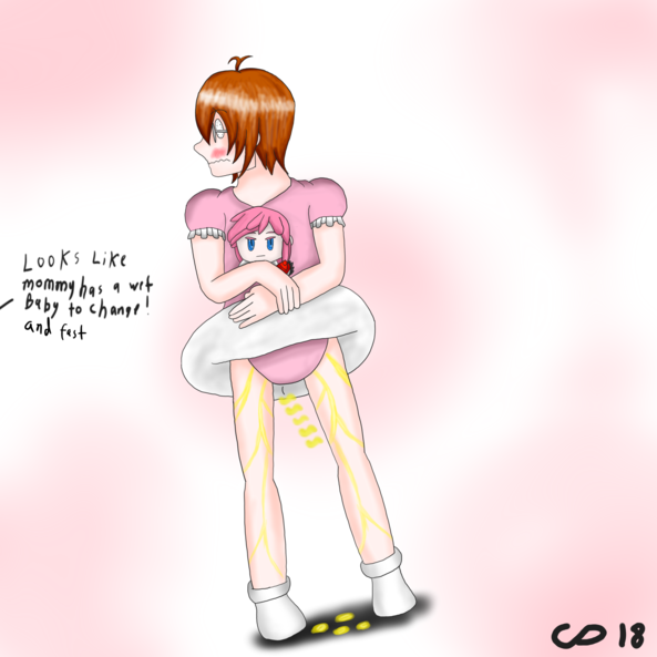 Leaky Arrow - Looks like Arrow is in a more embarrassing situation now :3 He just couldn't hold it in :3    Enjoy everyone! , sissy,little,boy,leaks,diaper, Diaper Lovers,Adult Babies,Sissy Fashion,Feminization