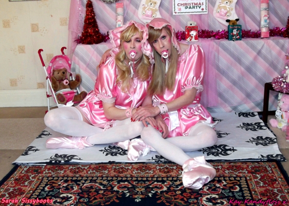Sissy Sweethearts - Wishing all our lovely SK friends a very happy new year and hope 2019 brings as much happiness as Kay and I have found in each other. Lots of love Kay and Sarah xxx., sissy pink nappies dummies bonnets bootees, Diaper Lovers,Adult Babies,Feminization