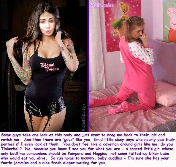 New captions , Babysitter mean bossy sissy girl diaper, Diaper Lovers,Adult Babies