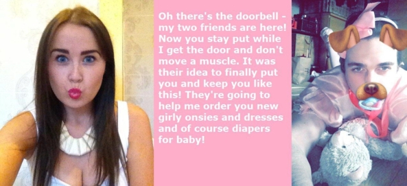 Being left at home, Sissy, Adult Babies,Sissy Fashion,Diaper Lovers