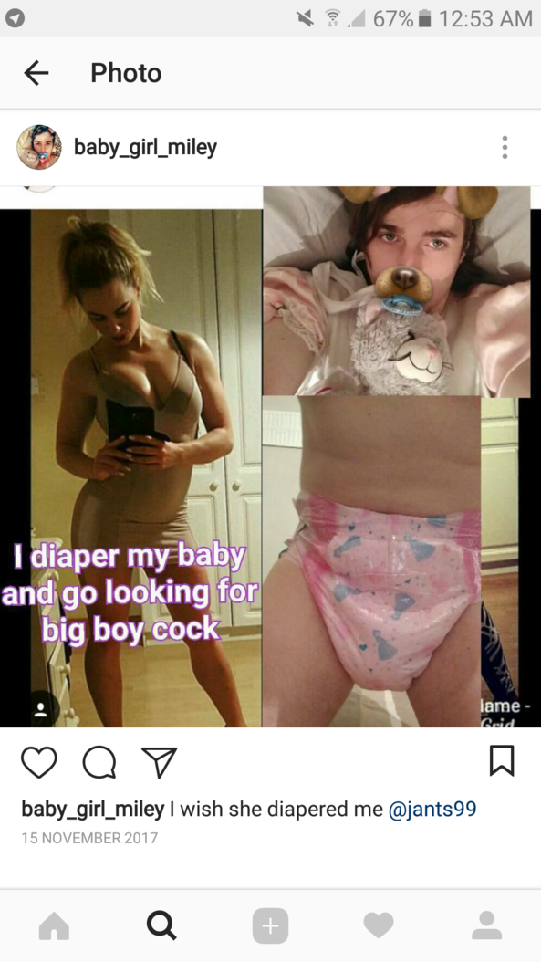 Captions of baby Miley, Sissy loser pathetic babysitter, Adult Babies,Diaper Lovers