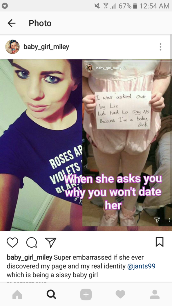 Captions of baby Miley, Sissy loser pathetic babysitter, Adult Babies,Diaper Lovers