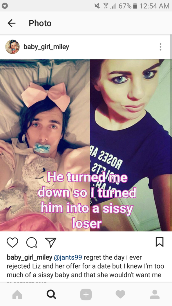 Captions of baby Miley, Sissy loser pathetic babysitter, Adult Babies,Diaper Lovers
