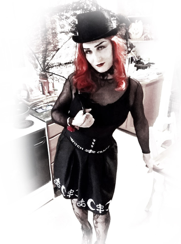 Goth Lilly - Me feeling a bit of my dark side., Goth sissy gurl redhead halloween, Pansexual Orientation,Sissy Fashion,Dolled Up