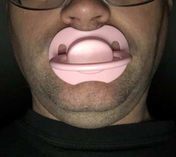Me sucking - Being a good sissy baby a sucking on it , Pacifier, Adult Babies,Slow Change