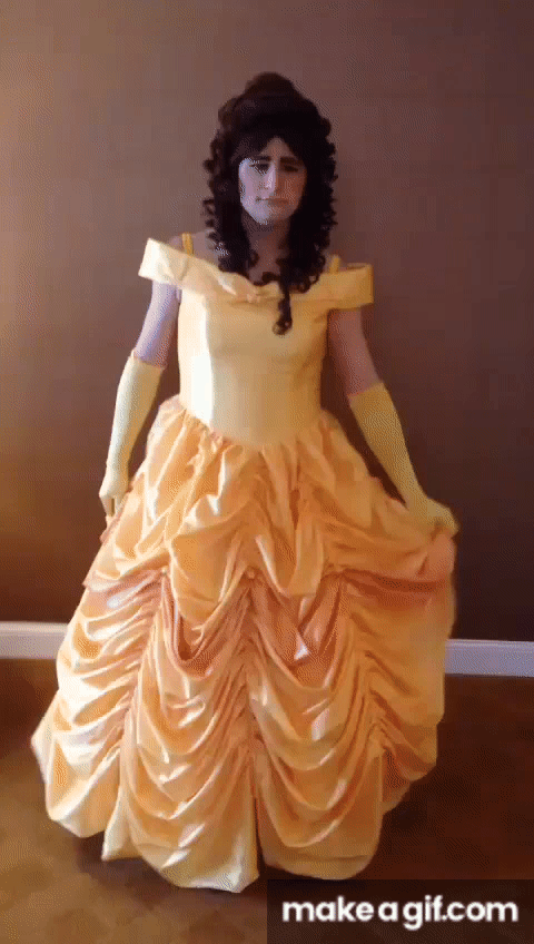 Belle Twirling video - I never felt so beautiful and feminine when doing this twirl, its the best part (besides the ball gown) in being a princess. Don't I look very feminine please tell me how feminine I look :), Feminization,Sissy,Princess, Feminization,Mind Altering,Fairytale