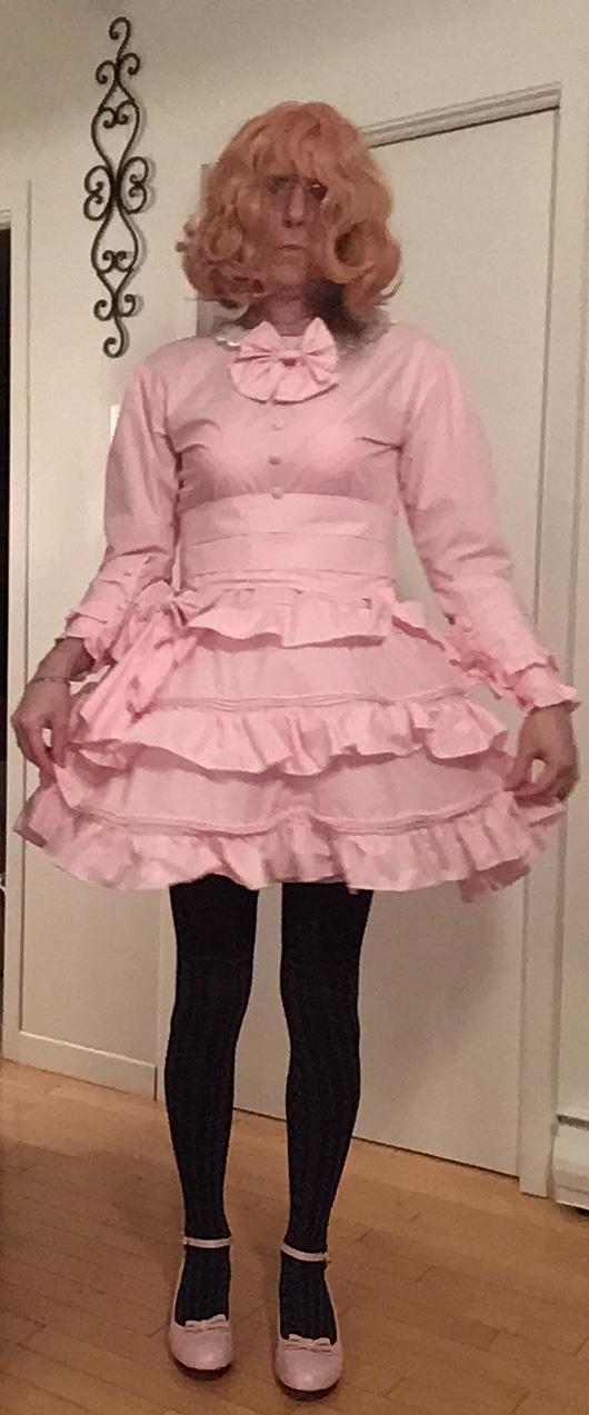 Pink Victorian Lolita Dress - My Pink Lolita Dress 👗 💋🌸, Pink,Lolita,Crossdresser,Sweet Lolita, Dolled Up,Sissy Fashion,Feminization