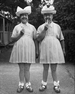 Vintage sissy twins photo - Vintage photo of 2 sissy’s , Sissy twins, Sissy Fashion