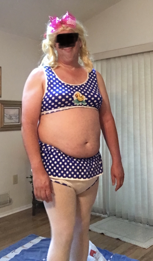 Bathing Suits for Sissy - Bathing suit and thick diapers, Sissy bathing suits, Adult Babies,Diaper Lovers,Sissy Fashion