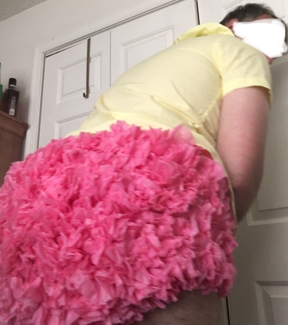 Plastic Ruffle Panties - Me in my pink plastic ruffle panties., Plastic ruffle panties, Adult Babies,Diaper Lovers,Sissy Fashion