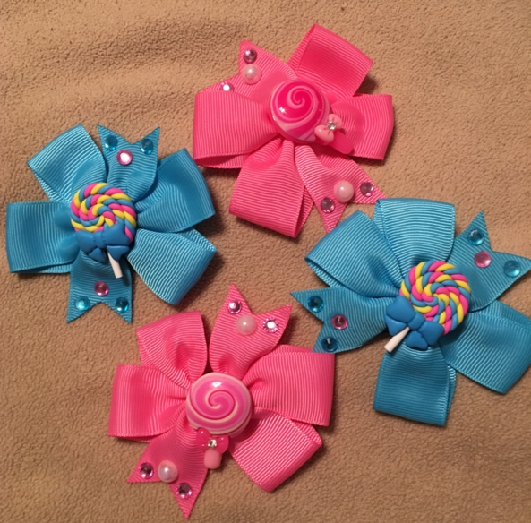 Lollipop bows - New hair bows for me., Hair bows, Adult Babies,Sissy Fashion