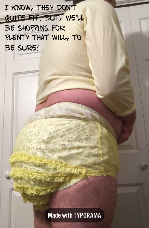Aunties Sissy Baby  - Cappies showing what’s happens, when a bedwetting sissy steals his cousins underwear., Frilly panties,diaper,plastic panties , Adult Babies,Diaper Lovers,Sissy Fashion