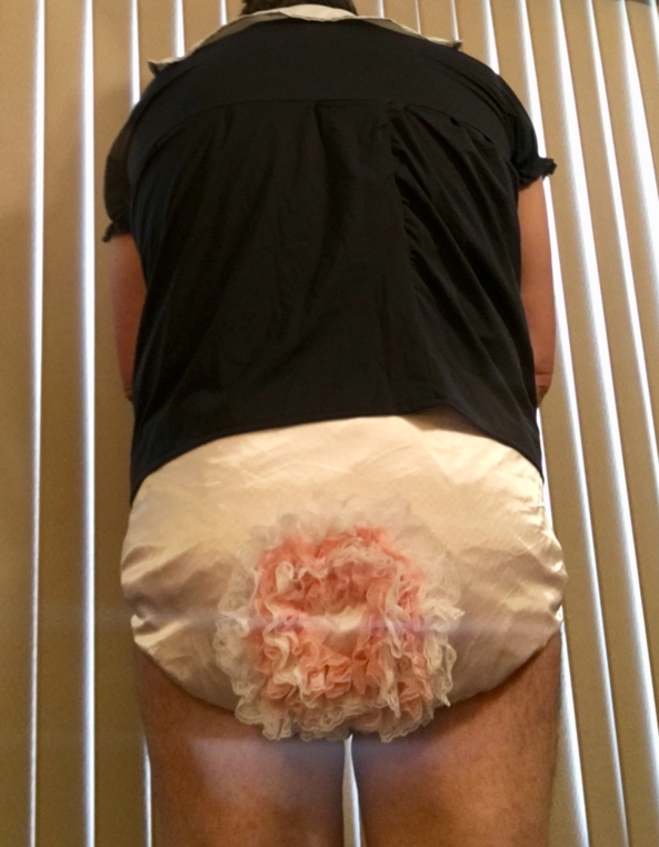 SISSY SAILOR - My short sailor dress, diaper, and of course frilly baby panties! , Dress,diaper,frilly panties, Adult Babies,Sissy Fashion,Diaper Lovers