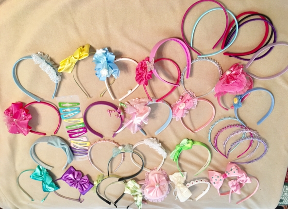Ain’t Enough!  - Some of my hair bands, and barrettes, Hair bands, Adult Babies,Sissy Fashion