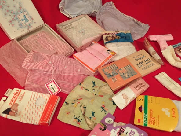Vintage Baby Items - Some lovely vintage baby items, shown with the help of Theodore Franklyn Bear, and Giuseppe. , Baby pants,plastic pants,rubber pants, Adult Babies,Diaper Lovers